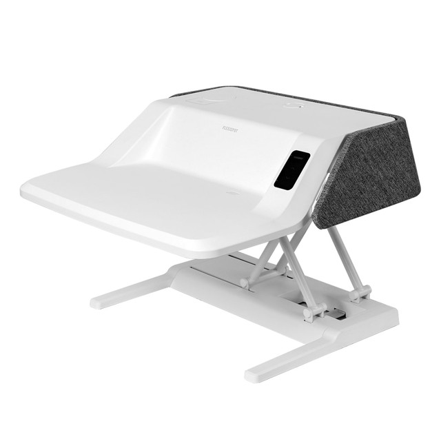 ZOXOU INC. FlexiSpot EM6W  EM6W Motorized Sit-Stand Desk Riser, 30inW x 29-3/16 "D, White