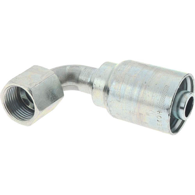 Parker 13943-10-10 Hydraulic Hose Short Drop Female JIC Swivel 90 ° Elbow: 0.625" ID, 10 mm, 7/8-14