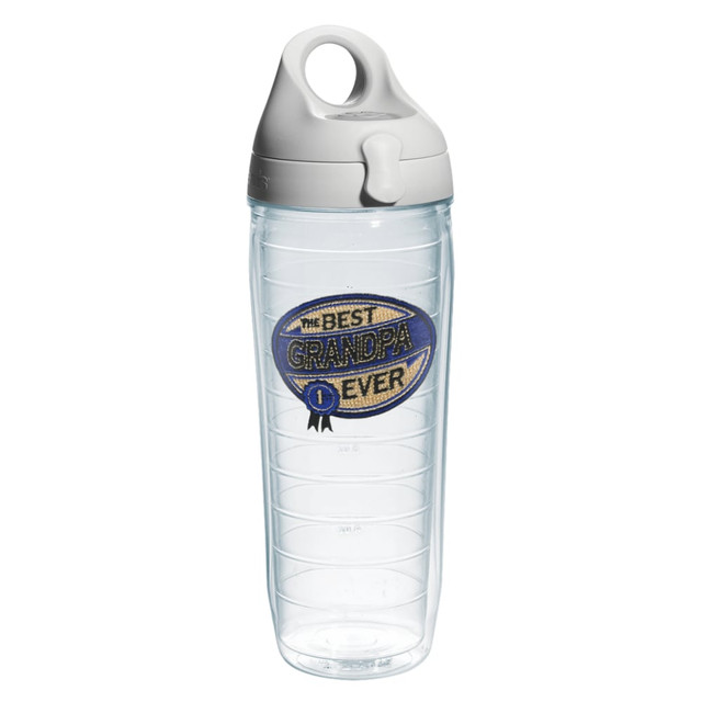 TERVIS TUMBLER COMPANY 01066581 Tervis Hallmark Best Grandpa Ever Water Bottle With Lid, 24 Oz, Clear