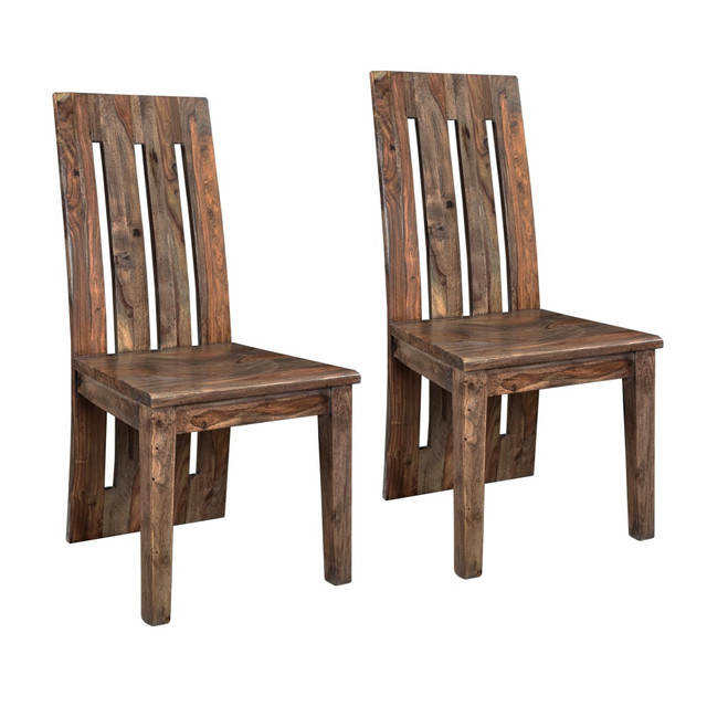 COAST TO COAST IMPORTS, LLC. Coast to Coast 98236  Wood Dining Chairs, Brownstone, Set Of 2 Chairs