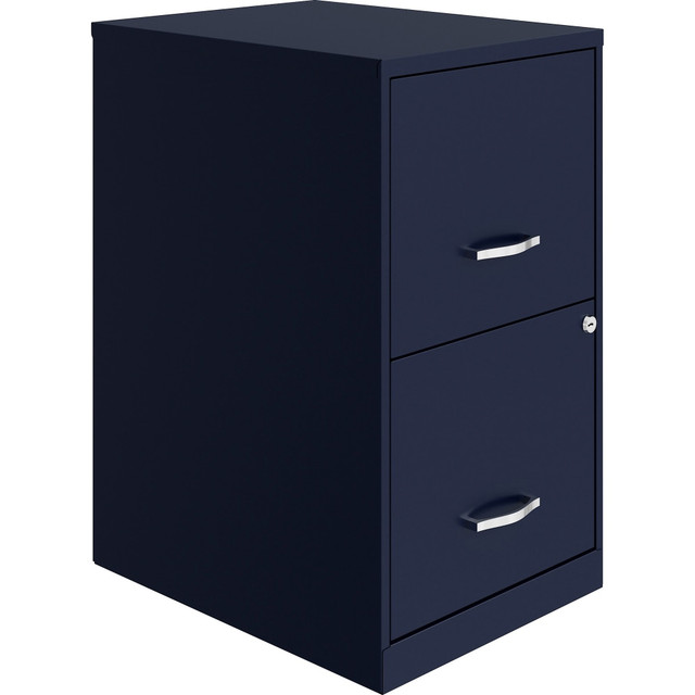 LORELL LYS VF218AANY Lorell SOHO 14-1/4inW x 18inD Lateral 2-Drawer File Cabinet, Navy