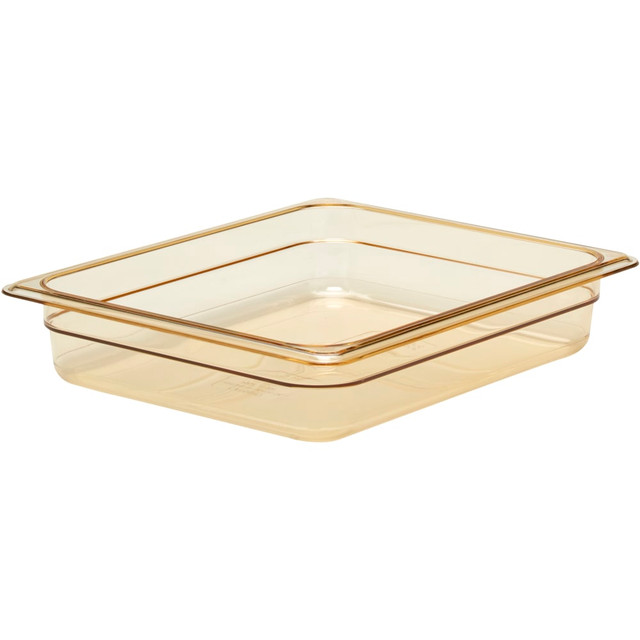 CAMBRO MFG. CO. Cambro 22HP150  H-Pan High-Heat GN 1/2 Food Pans, 2inH x 10-7/16inW x 12-3/4inD, Amber, Pack Of 6 Pans