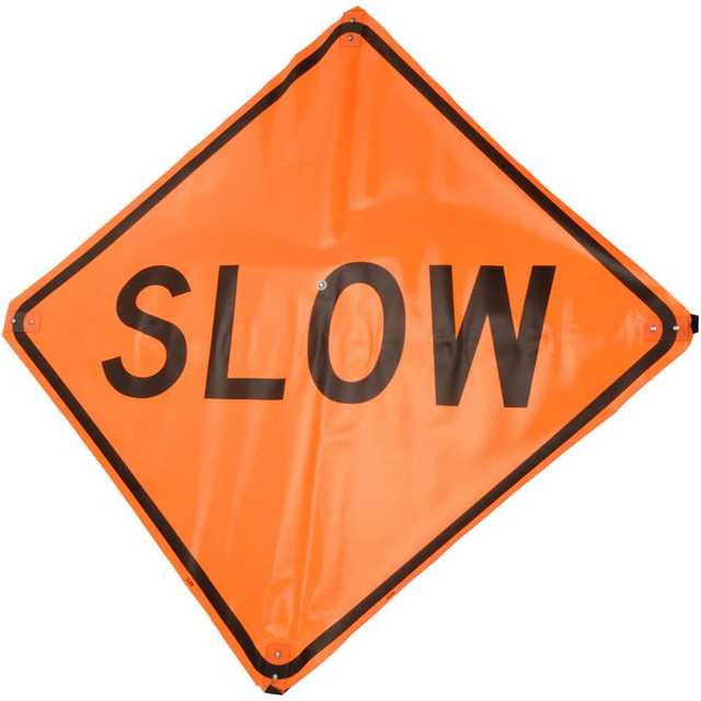 PRO-SAFE 07-800-3719-L Traffic Control Sign: Triangle, "Slow"