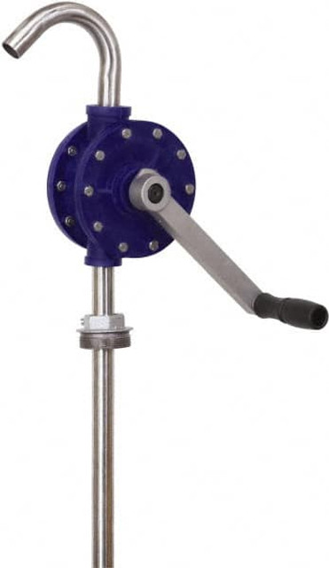 PRO-LUBE PRP/10 Hand-Operated Drum Pumps; Pump Type: Rotary ; Strokes Per Gallon: 55.000 ; Overall Length (Inch): 53 ; Hose Length (Feet): 5.00 ; Drum Size: 15 to 55 gal