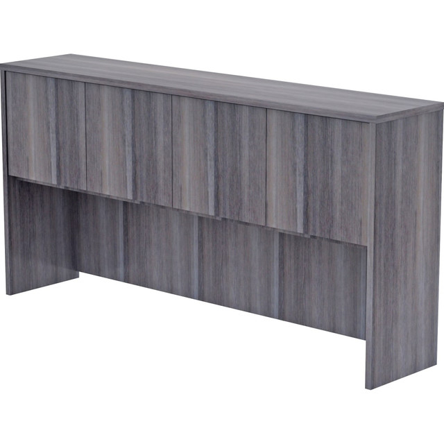 SP RICHARDS LLR69557 Lorell Essentials 71inW Credenza Hutch, Weathered Charcoal SP RICHARDS LLR69557 Lorell Essentials 71inW Credenza Hutch, Weathered Charcoal