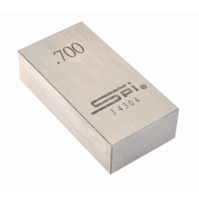 SPI 15-080-5 Rectangle Steel Gage Block: 0.7", Grade AS-1