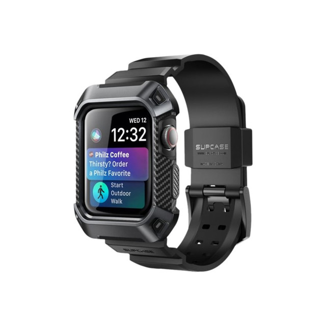 I BLASON LLC Supcase AW4-44-UBP-BLACK  Unicorn Beetle Pro - Wrist pack for smart watch - thermoplastic polyurethane (TPU) - black - for Apple Watch (44 mm)