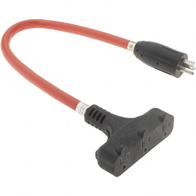 Value Collection BD--21565-3 2', 12/3 Gauge/Conductors, Orange Indoor & Outdoor Extension Cord