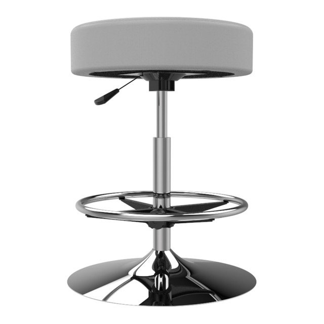 MARCO GROUP, INC. L001-S05-CR Marco Group Cushioned Swivel Stool, Frost Gray