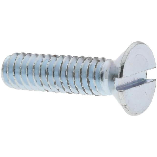 Value Collection 580631PR Machine Screw: 1/4-20 x 1", Flat Head, Slotted