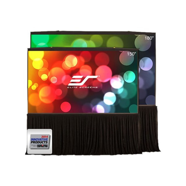 ELITE SCREENS INC. Elite QS150HD  Screens QuickStand 5-Second Series QS150HD - Projection screen - 150in (150 in) - 16:9 - MaxWhite FG - black