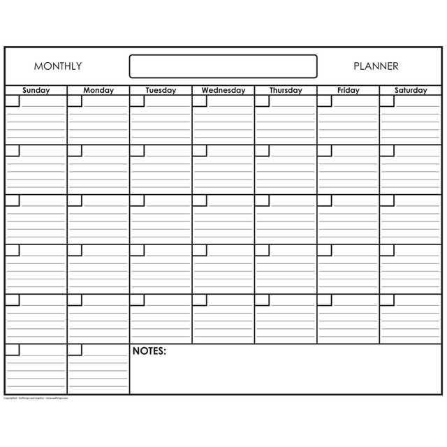 RELIABLE MAP COMPANY OF FLORIDA, LLC DBA SWIFTMAPS AND GRAPHICS SG 1 MO BLANK 3648 SwiftGlimpse Erasable Monthly Wall Planner, 36in x 48in, Black/White, Undated RELIABLE MAP COMPANY OF FLORIDA, LLC DBA SWIFTMAPS AND GRAPHICS SG 1 MO BLANK 3648 SwiftGlimpse Erasable Monthly Wall Planner, 36in x 48in, Black/White, Undated
