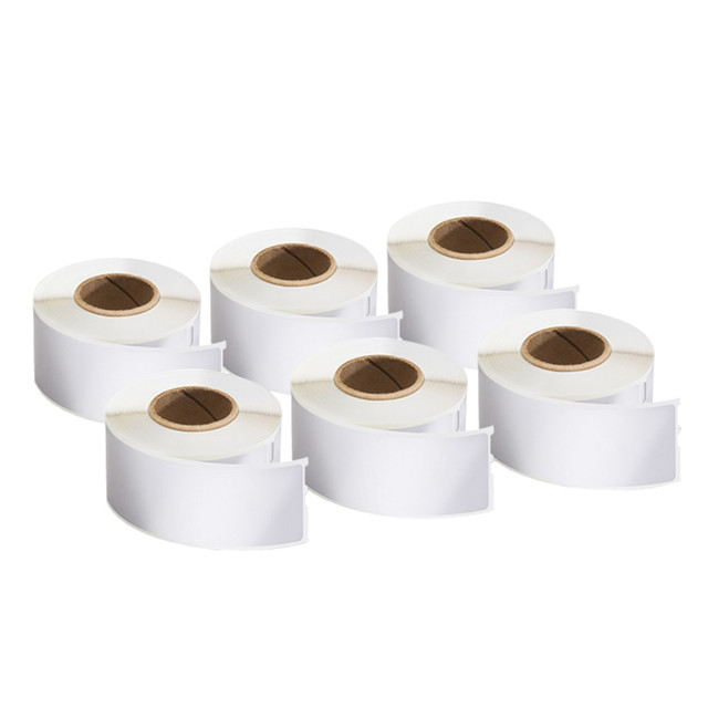 NEWELL BRANDS INC. 2050818 DYMO Mailing Address Labels For LabelWriter Label Printers, 1 1/8in x 3 1/2in, White, 130 Labels Per Roll, Pack Of 6 Rolls NEWELL BRANDS INC. 2050818 DYMO Mailing Address Labels For LabelWriter Label Printers, 1 1/8in x 3 1/2in, White, 130 Labels Per Roll, Pack Of 6 Rolls