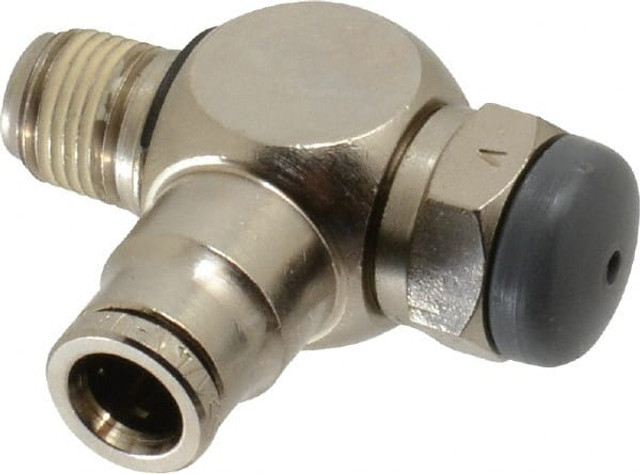 Norgren 12VB00418 Air Flow Control Valve: Needle, Tube x NPT, 1/4" Tube OD