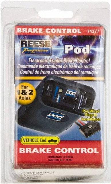 Reese 74377 Automotive Wiring Connectors; Product Type: Brake Controls ; Fits Vehicle Make: One to Two Axle Trailers