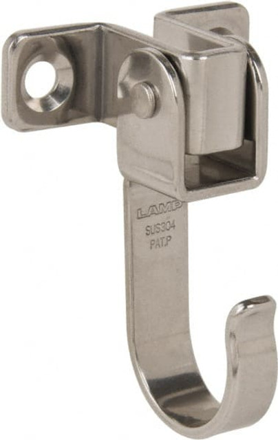 Sugatsune UC-048 Storage Hook: 2-17/32" Projection, 12 lb Load Capacity, Stainless Steel