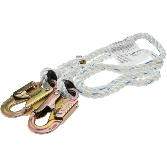 PRO-SAFE PS-LAN-RP6 6' Long, 350 Lb Capacity, 1 Leg Locking Snap Hook Harness Lanyard