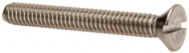Value Collection R56001708 Machine Screw: 1/4-20 x 2", Flat Head, Slotted