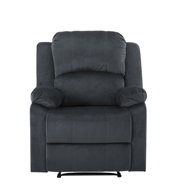 LIFESTYLE SOLUTIONS INC. RC-DBYM2616 Relax A Lounger Dorian Microfiber Manual Recliner, Gray