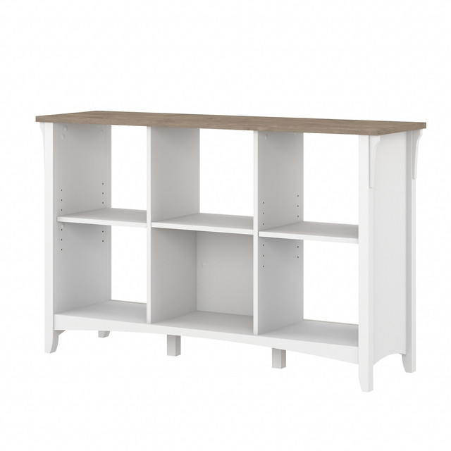 BUSH INDUSTRIES INC. SAB148G2W-03 Bush Furniture Salinas 30inH 6-Cube Storage, Shiplap Gray/Pure White, Standard Delivery BUSH INDUSTRIES INC. SAB148G2W-03 Bush Furniture Salinas 30inH 6-Cube Storage, Shiplap Gray/Pure White, Standard Delivery