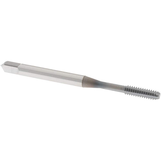 OSG 1012308 Straight Flute Tap: #4-40 UNC, 3 Flutes, Bottoming, 2B/3B Class of Fit, High Speed Steel, TiCN Coated