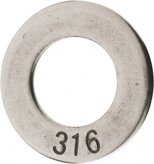 Value Collection 30717 1" Screw Standard Flat Washer: Grade 316 Stainless Steel