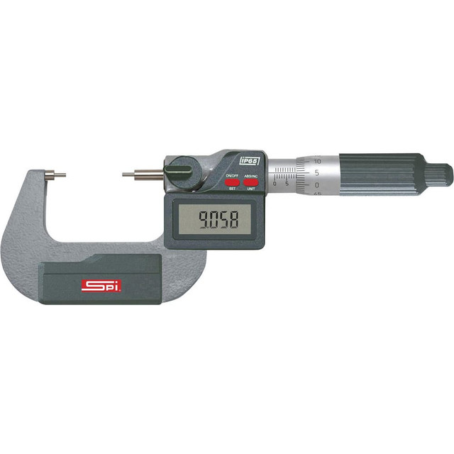 SPI CMS220519030 Spline Micrometers; Operation Type: Electronic; Minimum Measurement: 0; Minimum Measurement (mm): 0; Maximum Measurement: 1.00; Anvil Type: Spline; Maximum Measurement (Decimal Inch): 1.00; Digital Counter: Yes; Accuracy: 1.0001 in; 