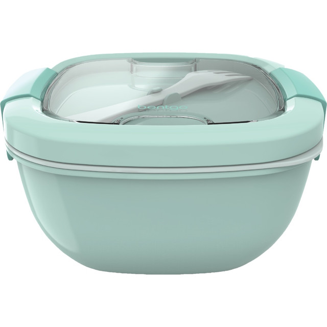 BEAR DOWN CONSULTING BGOSAL-CA Bentgo Salad Lunch Container, 4in x 7-1/4in, Coastal Aqua