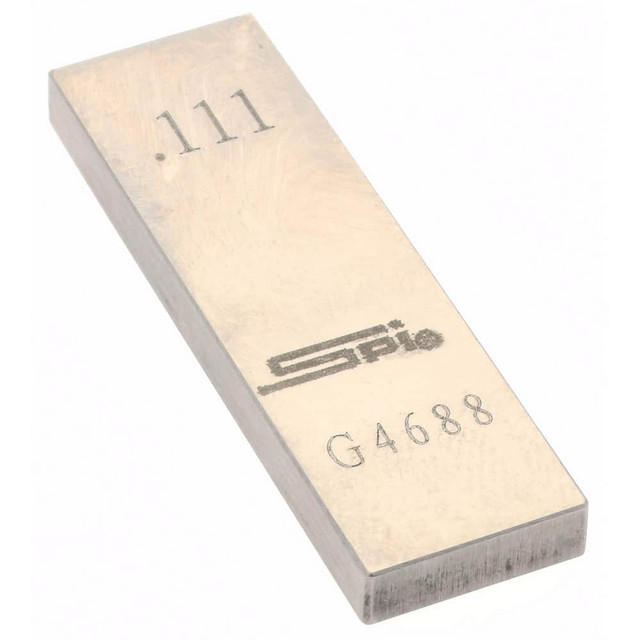 SPI 12-661-5 Rectangle Steel Gage Block: 0.111", Grade 0