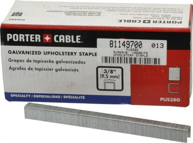 Porter-Cable PUS38G Construction Staple: 3/8" Wide, 3/8" Long, 22 Gauge