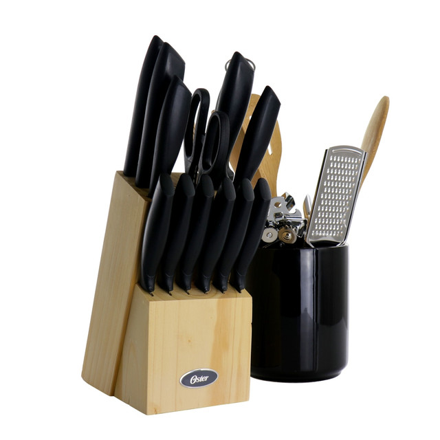 GIBSON OVERSEAS INC. Gibson Home 995114931M  Westminster 23-Piece Carbon Stainless Steel Cutlery Set, Black