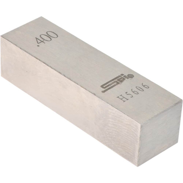 SPI 12-705-0 Rectangle Steel Gage Block: 0.4", Grade 0