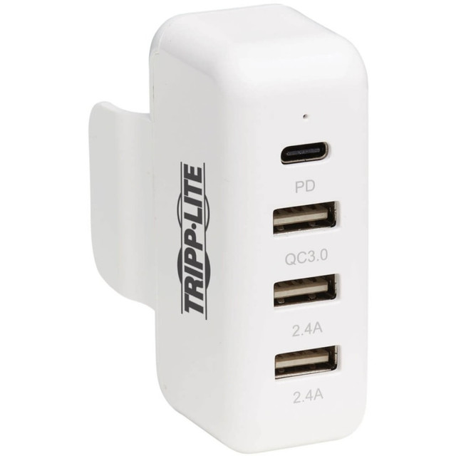 TRIPP LITE U280-A04-A3C1 Eaton Tripp Lite Series Portable Power Expansion Hub for Apple USB-C Power Adapter - 4 Ports (3 USB-A, 1 USB-C 45W) - Power adapter - 45 Watt - 2.4 A - PD 3.0, QC 3.0 - 4 output connectors (USB Type A, 2 x USB, 24 pin USB-C) TRIPP LITE U280-A04-A3C1 Eaton Tripp Lite Series Portable Power Expansion Hub for Apple USB-C Power Adapter - 4 Ports (3 USB-A, 1 USB-C 45W) - Power adapter - 45 Watt - 2.4 A - PD 3.0, QC 3.0 - 4 output connectors (USB Type A, 2 x USB, 24 pin USB-C)