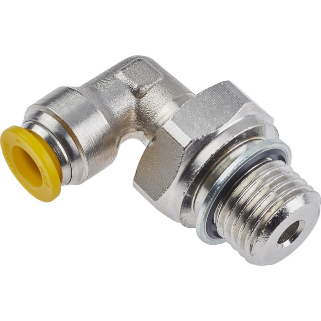 Parker 169PLP-12M-4G Push-To-Connect Tube to Male Tube Fitting: 90 ° Swivel Male Elbow, 1/4" Thread