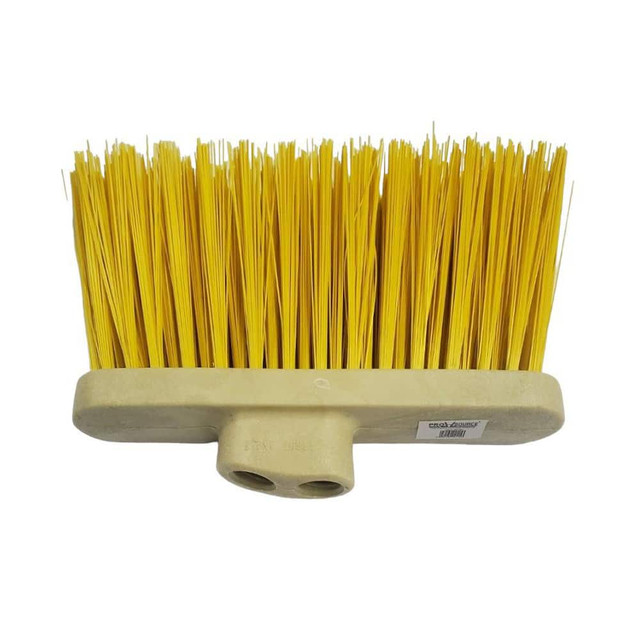 PRO-SOURCE 78277597 10" Wide, Yellow Polypropylene Bristles, Angled Broom