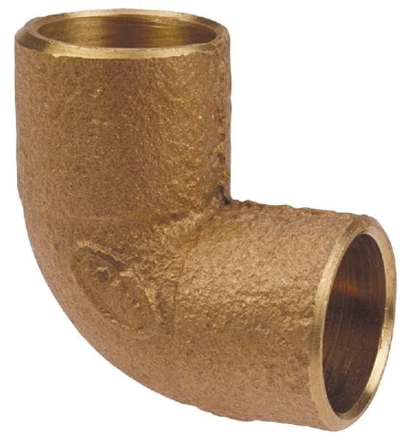 NIBCO B056550 Cast Copper Pipe 90 ° Close Rough Elbow: 2" x 1" Fitting, C x C, Pressure Fitting