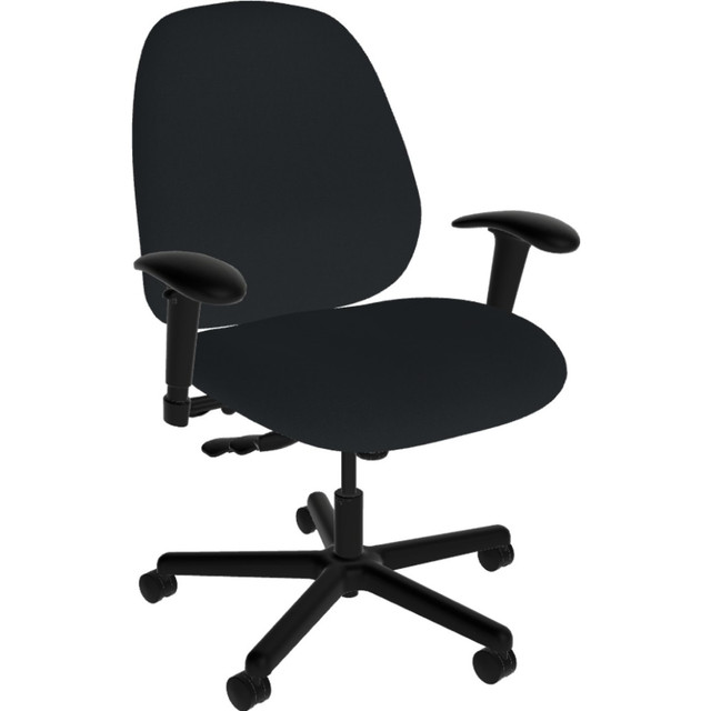 ANTHRO INTERNATIONAL, INC. DBA SITMATIC 391MFPC7K/21201 Sitmatic Boss Large-Scale Fabric High-Back Task Chair, Black