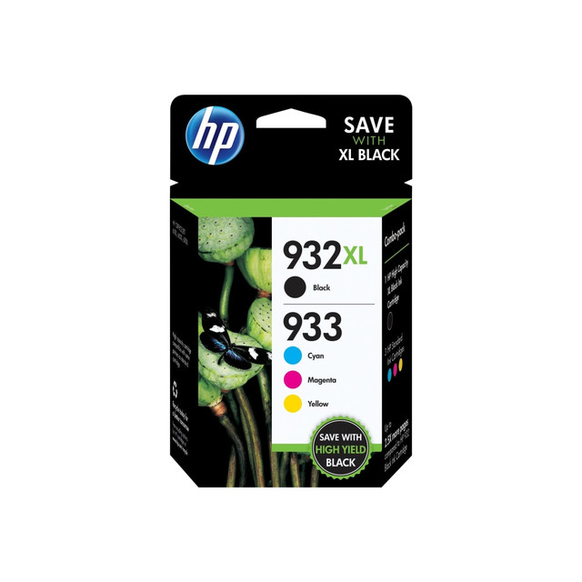 HP INC. HP N9H62FN#140  933 Black And Cyan, Magenta, Yellow Ink Cartridges, Pack Of 4, N9H62FN