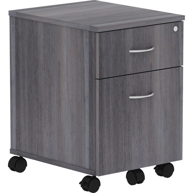 SP RICHARDS Lorell 16217  Relevance 2-Drawer Mobile File Cabinet For Computer Desk, Charcoal