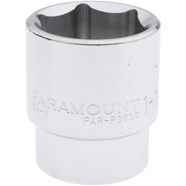 Paramount PAR-12SKT-118 Hand Socket: 1-1/8" Socket, 6-Point