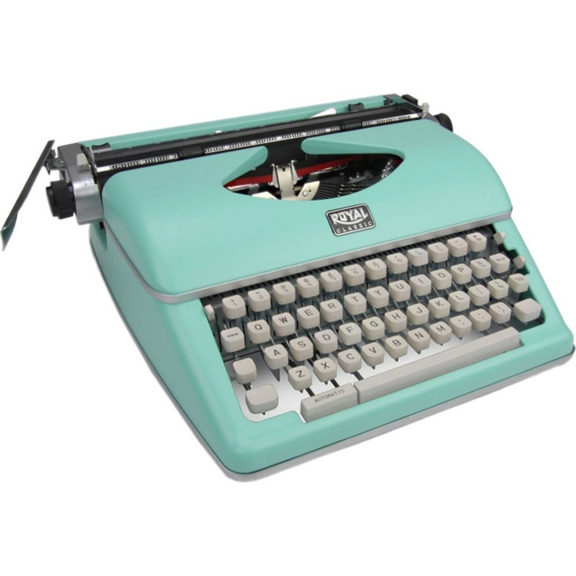 ROYAL CONSUMER INFO PROD 79101T Royal Classic Manual Typewriter - Mint - 11in Print Width - Impression Control Lever, Paper Support Bar, Ribbon Color Selector, Tab Position, Line Spacing ROYAL CONSUMER INFO PROD 79101T Royal Classic Manual Typewriter - Mint - 11in Print Width - Impression Control Lever, Paper Support Bar, Ribbon Color Selector, Tab Position, Line Spacing