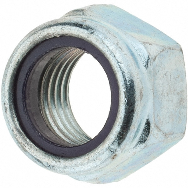 Value Collection 34285 Hex Lock Nut: Insert, Nylon Insert, 7/16-20, Grade 2 Steel, Zinc-Plated