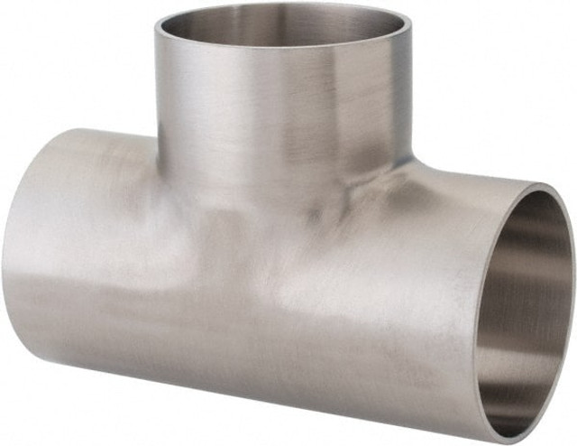 VNE E7WWW2.0 Sanitary Stainless Steel Pipe Tee: 2", Welded Connection