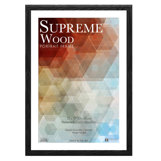 TIMELESS FRAMES 42495  Supreme Picture Frame, 13in x 19in, Black