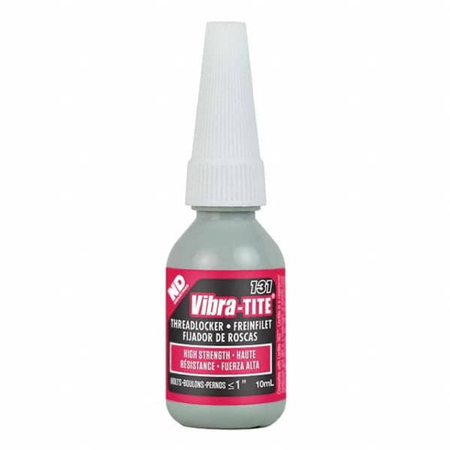 Vibra-Tite. 13110 Threadlocker: Red, Liquid, 10 mL, Bottle