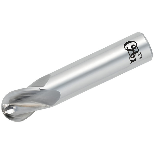 OSG 414-3750-BN Ball End Mill: 0.375" Dia, 0.625" LOC, 4 Flute, Solid Carbide