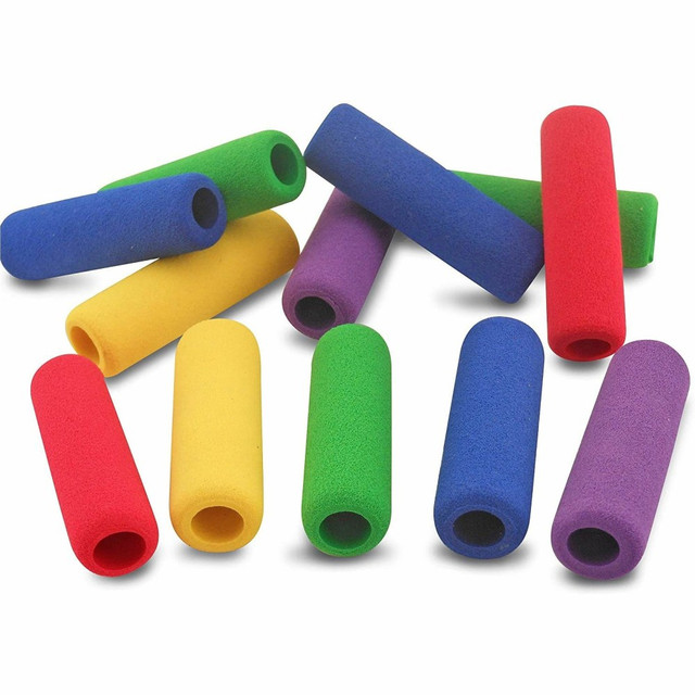 THE PENCIL GRIP 16412 Soft Foam Grips, Assorted, Pack Of 12 THE PENCIL GRIP 16412 Soft Foam Grips, Assorted, Pack Of 12