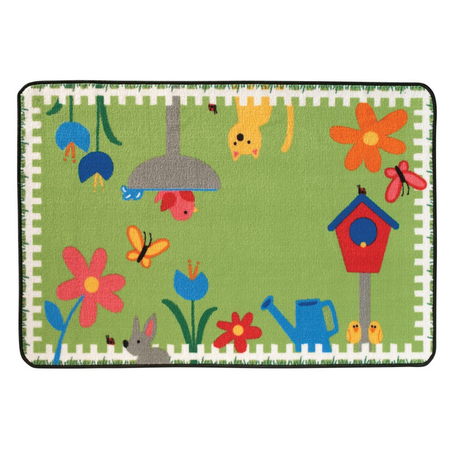 CARPETS FOR KIDS ETC. INC. 48.67 Carpets for Kids KID$Value Rugs Garden Time Activity Rug, 4ft x 6ft , Green