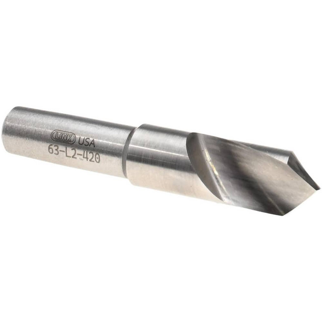 Link Industries 63-L2-420 Spotting Drill: 3/8" Dia, 90 ° Point, 2" OAL, High Speed Steel