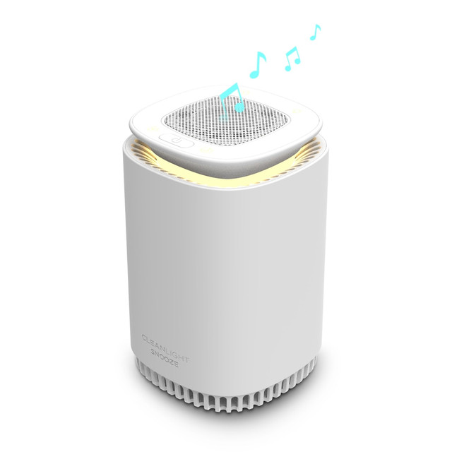 KEYSMART KS929-WHT  CleanLight Snooze Sound Machine With UV Air Purifier, White